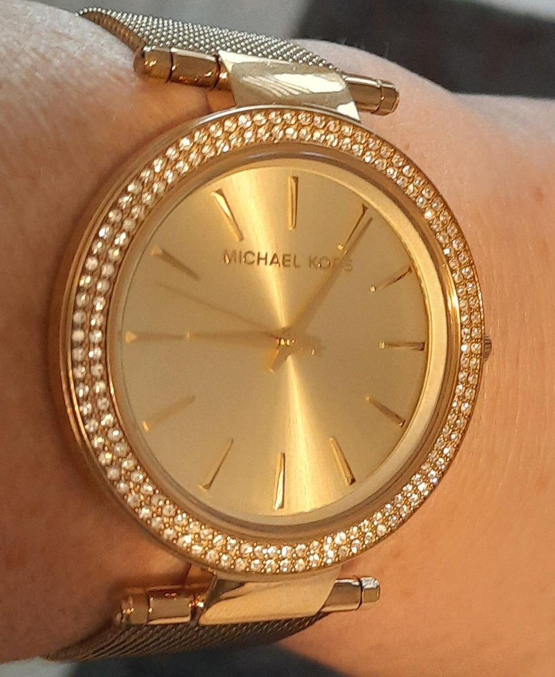 Michael Kors Darci Gold Dial Gold Mesh Bracelet Watch for Women - MK3368