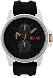 Hugo Boss Detroit Sport Quartz Black Dial Black Rubber Strap Watch for Men - 1550006