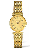 Longines La Grande Classique de Longines Gold Dial Gold Mesh Bracelet Watch for Women - L4.209.2.31.8