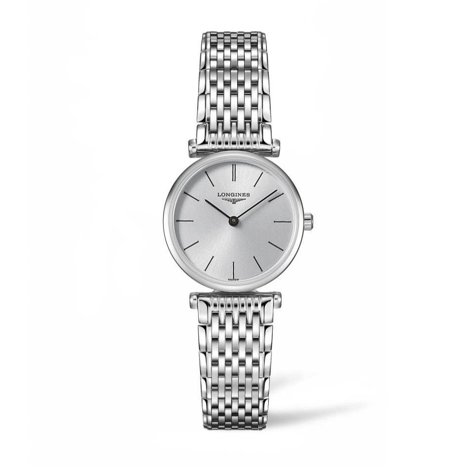 Longines La Grande Classique De Longines Silver Dial Silver Mesh Bracelet Watch for Women - L4.209.4.72.6