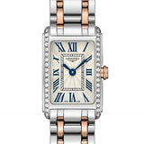 Longines Dolcevita Diamonds White Dial Two Tone Steel Strap Watch for Women - L5.258.5.79.7
