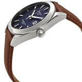 Tissot Gentleman Powermatic 80 Silicium Blue Dial Brown Leather Strap Watch For Men - T127.407.16.041.00
