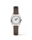 Longines Equestrian Mother of Pearl Dial Brown Leather Strap Watch for Women - L6.136.0.87.2