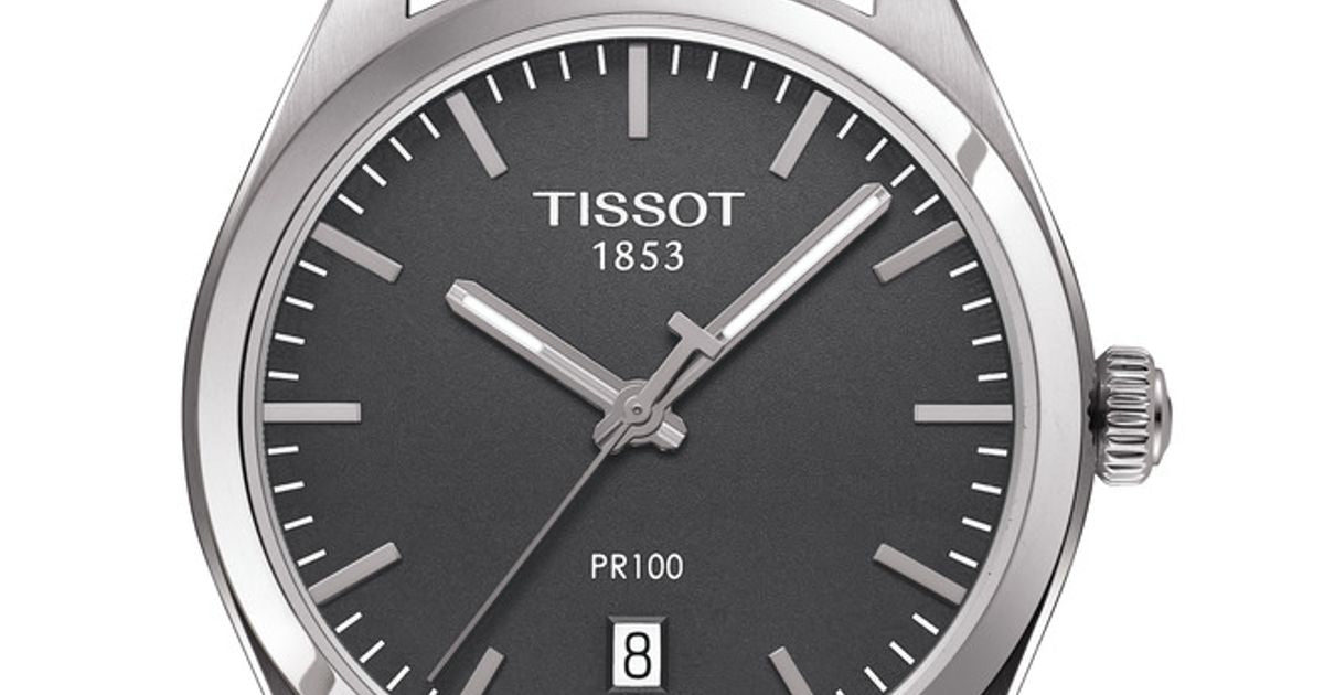 Tissot PR 100 Quartz Leather Strap Watch For Men - T101.410.16.441.00