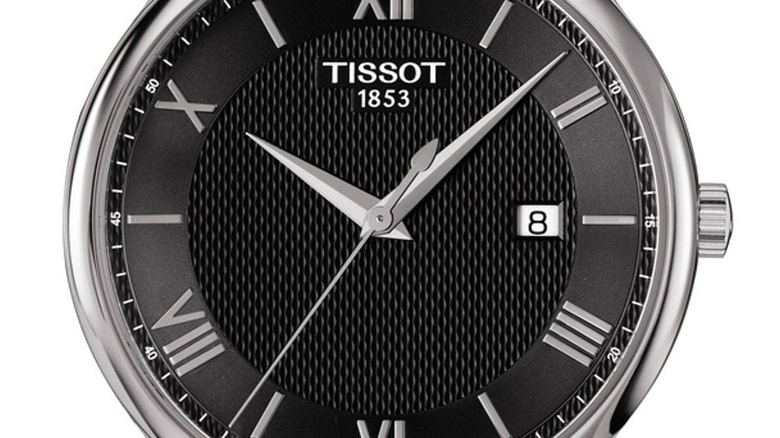 Tissot T Classic Tradition Quartz Black Dial Black Leather Strap Watch For Men - T063.610.16.058.00