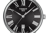 Tissot Carson Premium Black Dial Silver Steel Strap Watch For Men - T122.410.11.053.00