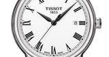 Tissot T Classic Carson White Dial Black Leather Strap Watch for Men - T085.410.16.013.00