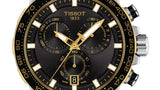 Tissot Supersport Chrono Black Dial Silver Steel Strap Watch For Men - T125.617.21.051.00