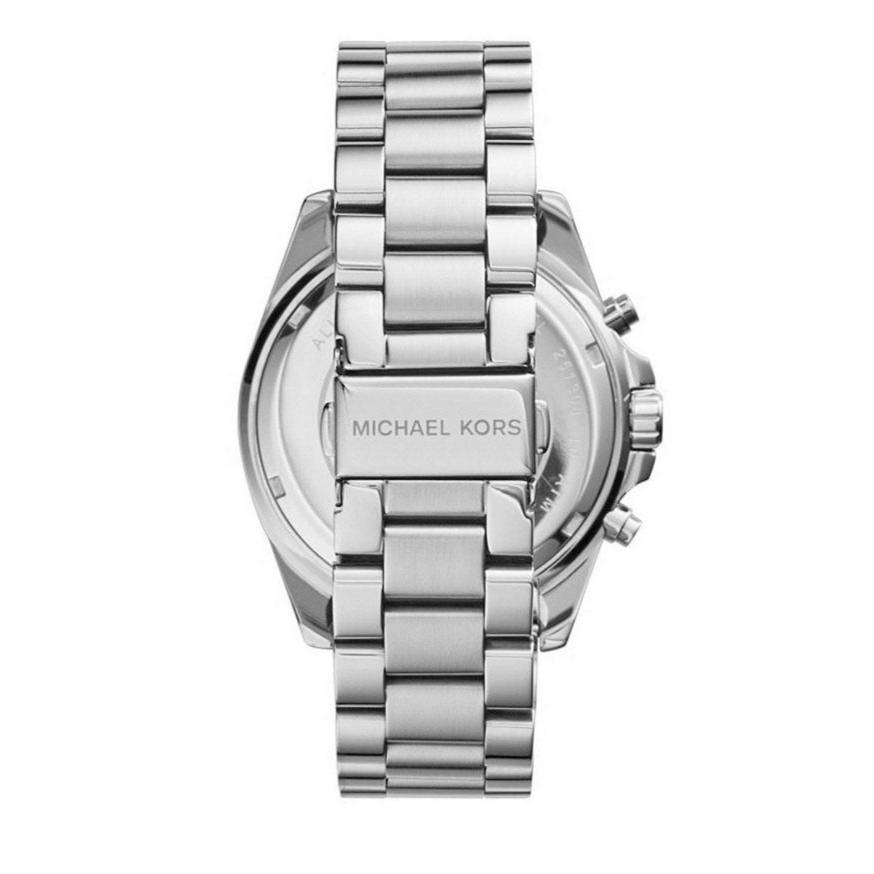 Michael Kors Bradshaw Silver Dial Silver Steel Strap Watch for Men - MK5535