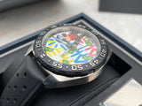 Tag Heuer Formula 1 Alec Monopoly Special Edition Black Rubber Strap Watch for Men - WAZ1119.FT8023