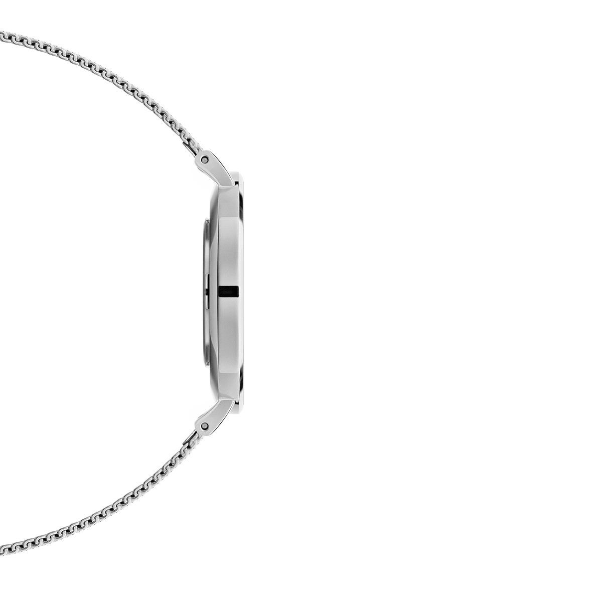 Daniel Wellington Petite Sterling White Dial Silver Mesh Bracelet Watch For Women - DW00100220