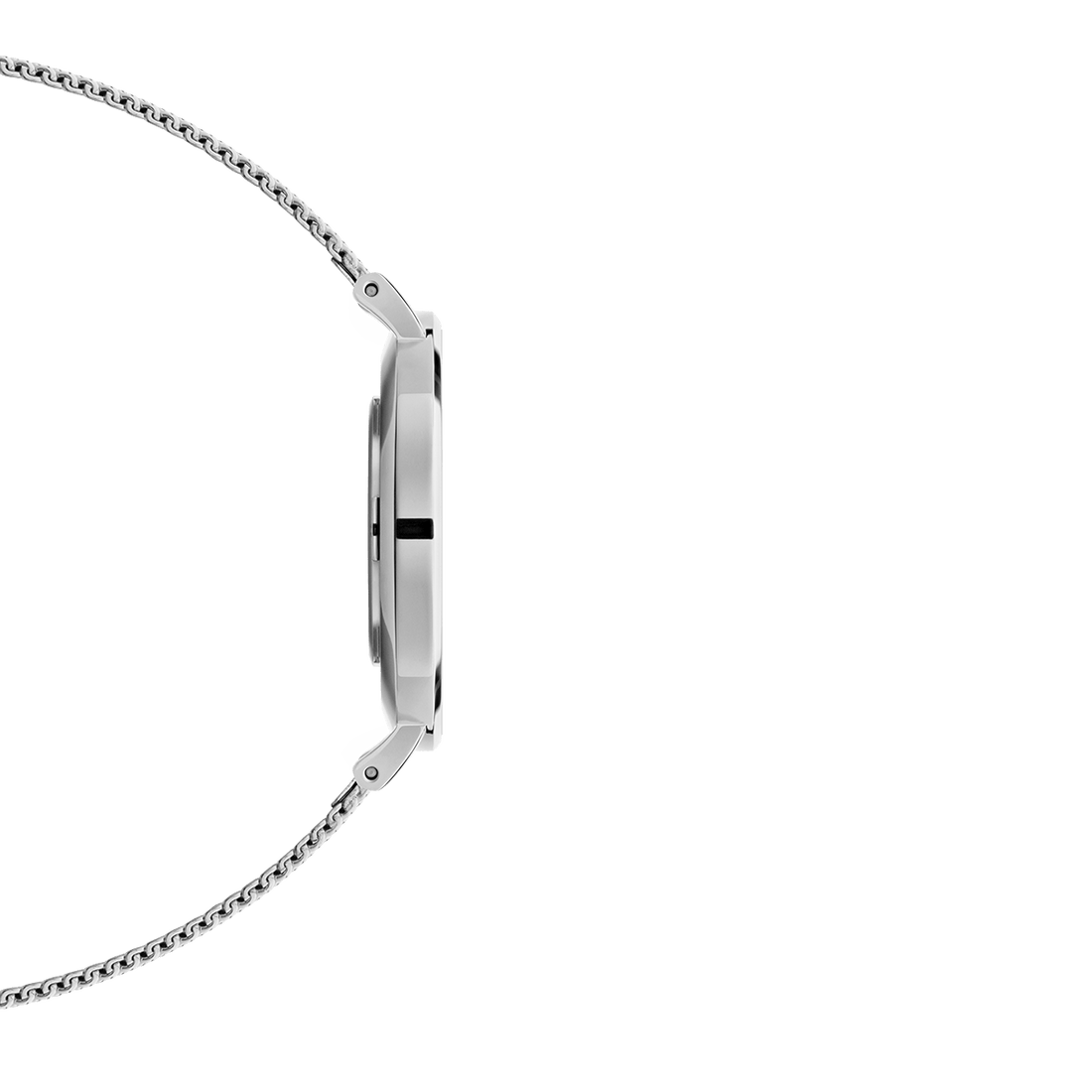 Daniel Wellington Petite Sterling White Dial Silver Mesh Bracelet Watch For Women - DW00100220