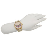 Gucci G Timeless Butterfly White Dial White Leather Strap Watch For Women - YA1264062