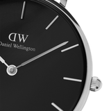 Daniel Wellington Classic Petite St Mawes Black Dial Brown Leather Strap Watch For Women - DW00100237