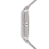 Guess Highline White Dial Silver Mesh Bracelet Watch For Women - W0826L1