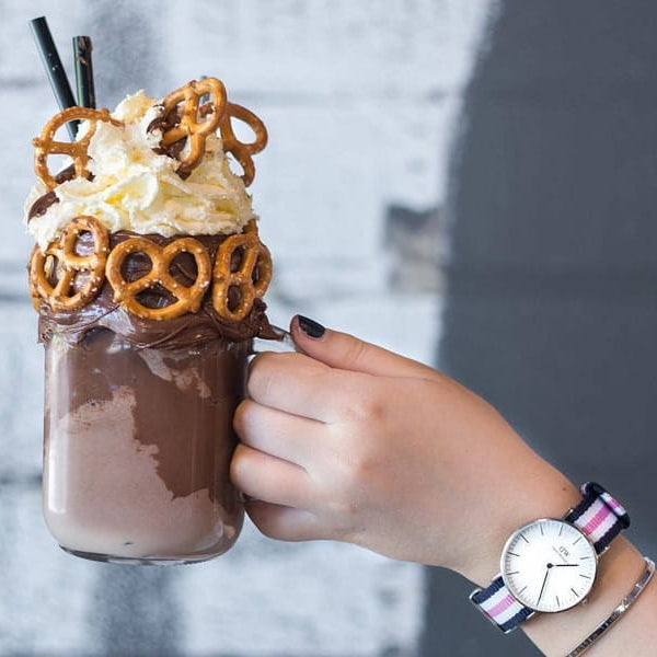 Daniel Wellington Classic Southampton White Dial Three Tone Nylon Strap Watch For Women - DW00100050