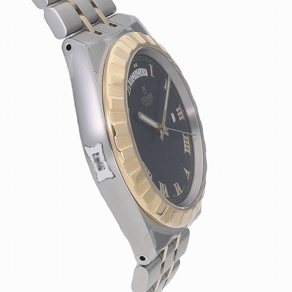 Tudor Royal Automatic Black Dial Two Tone Steel Strap Watch for Men - M28603-0003