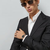 Gucci G Timeless Quartz Black Dial Silver Steel Strap Watch for Women - YA1265034