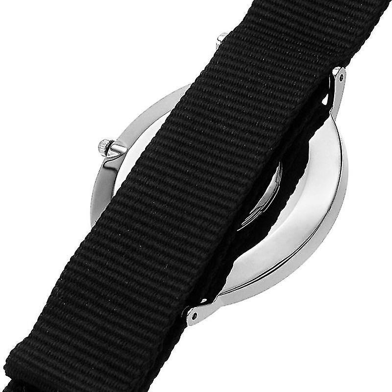 Daniel Wellington Classic Cornwall Black Dial Black Nylon Strap Watch For Women - DW00100149