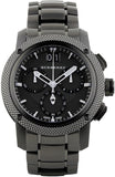 Burberry Endurance Chronograph Quartz Black Dial Black Steel Strap Watch For Men - BU9801