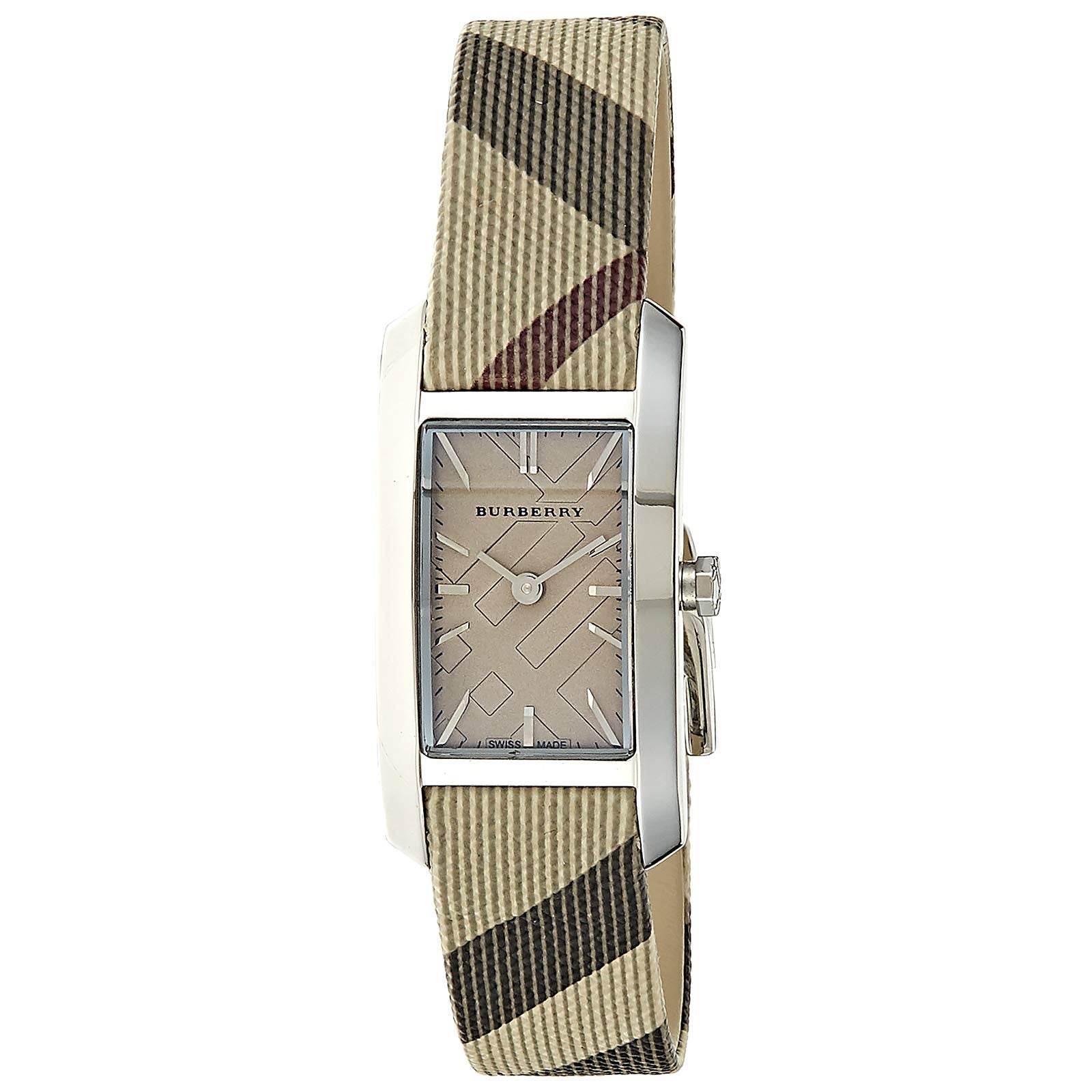 Burberry The Pioneer Grey Dial Leather Strap Watch for Women - BU9504