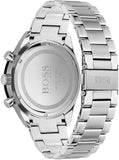 Hugo Boss Santiago Black Dial Silver Steel Strap Watch for Men - 1513862