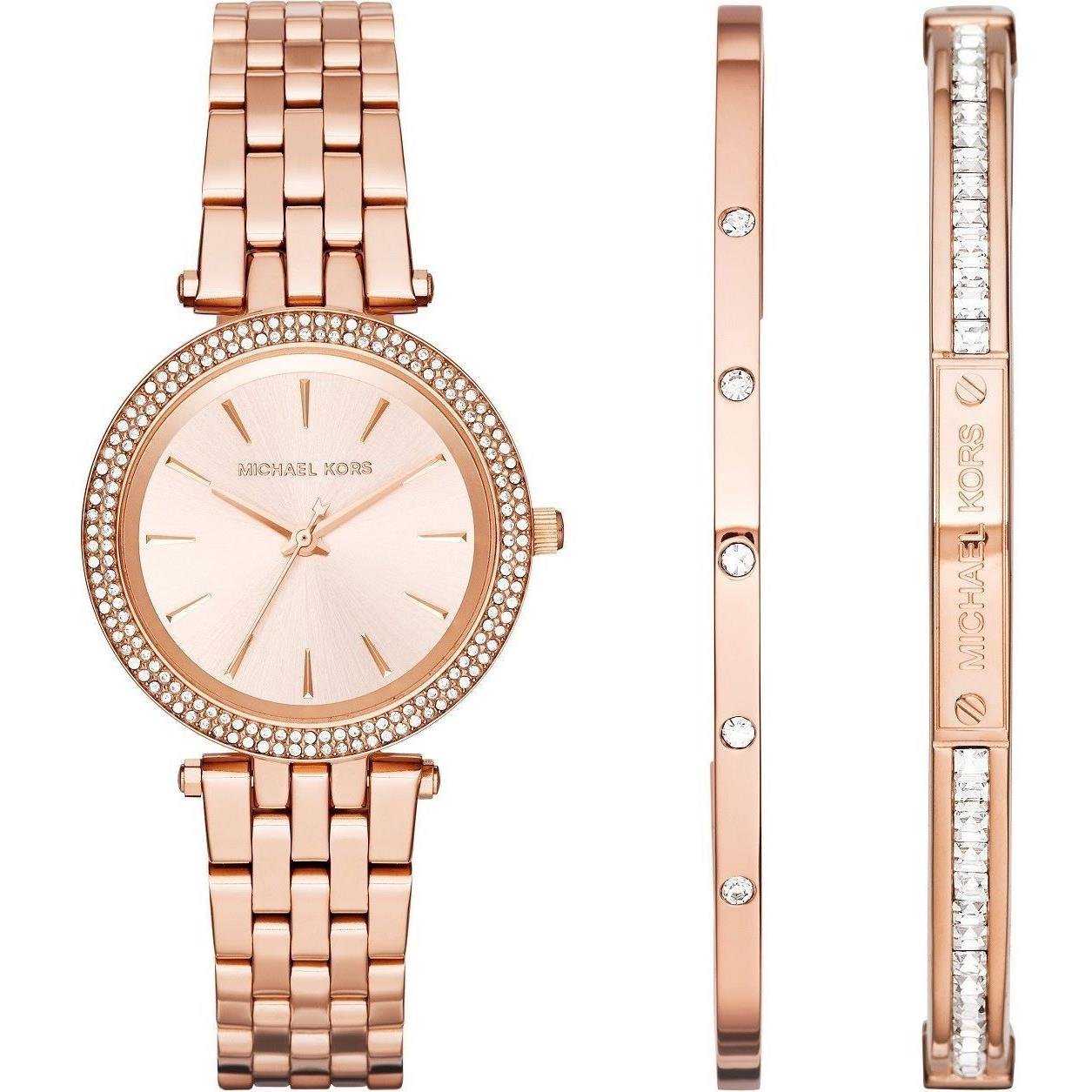 Michael Kors Darci Rose Gold Dial Rose Gold Steel Strap Watch for Women - MK3431