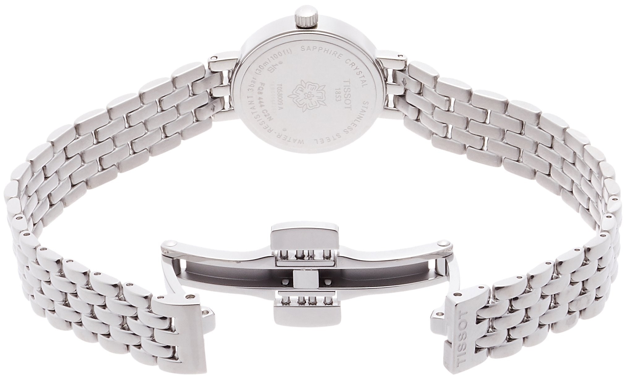 Tissot Lovely Mother of Pearl Dial Silver Steel Strap Watch For Women - T058.009.61.116.00