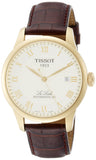 Tissot Le Locle Automatic Gold Dial Brown Leather Strap Watch For Men - T41.5.413.73