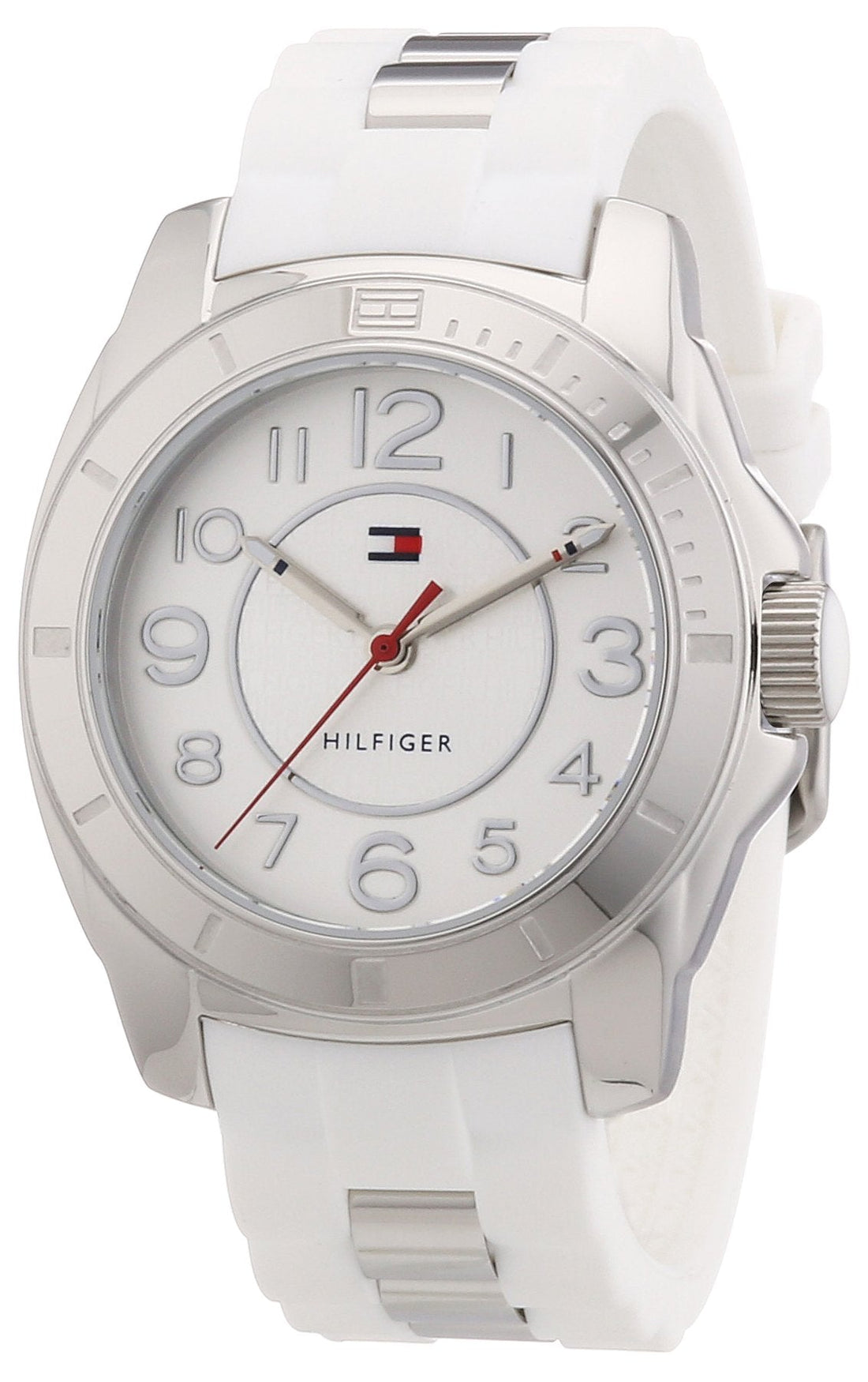 Tommy Hilfiger K2 White Dial White Rubber Strap Watch for Women - 1781306