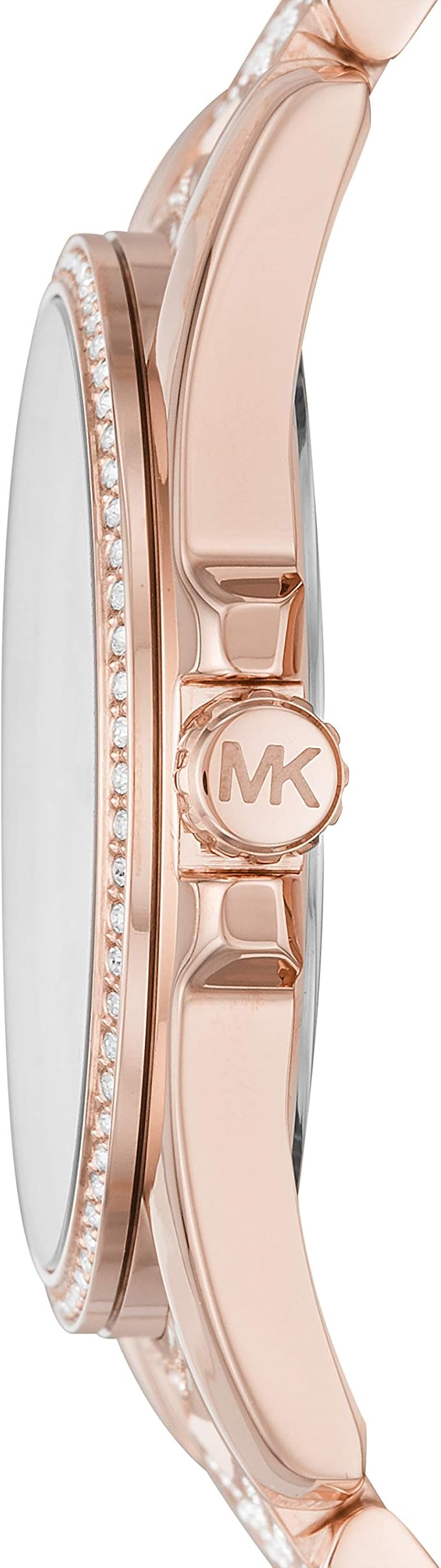 Michael Kors Runway Mother of Pearl Dial Rose Gold Steel Strap Watch For Women - MK6856