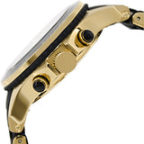 Marc Jacobs Rock Chronograph Black Dial Black Silicone Strap Watch for Women - MBM2598