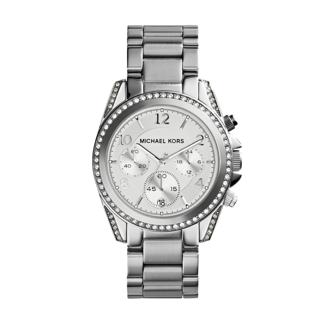 Michael Kors Blair Silver Dial Silver Steel Strap Watch for Women - MK5165