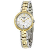 Tissot Flamingo Mother of Pearl White Dial Two Tone Steel Strap Watch For Women - T094.210.22.111.01