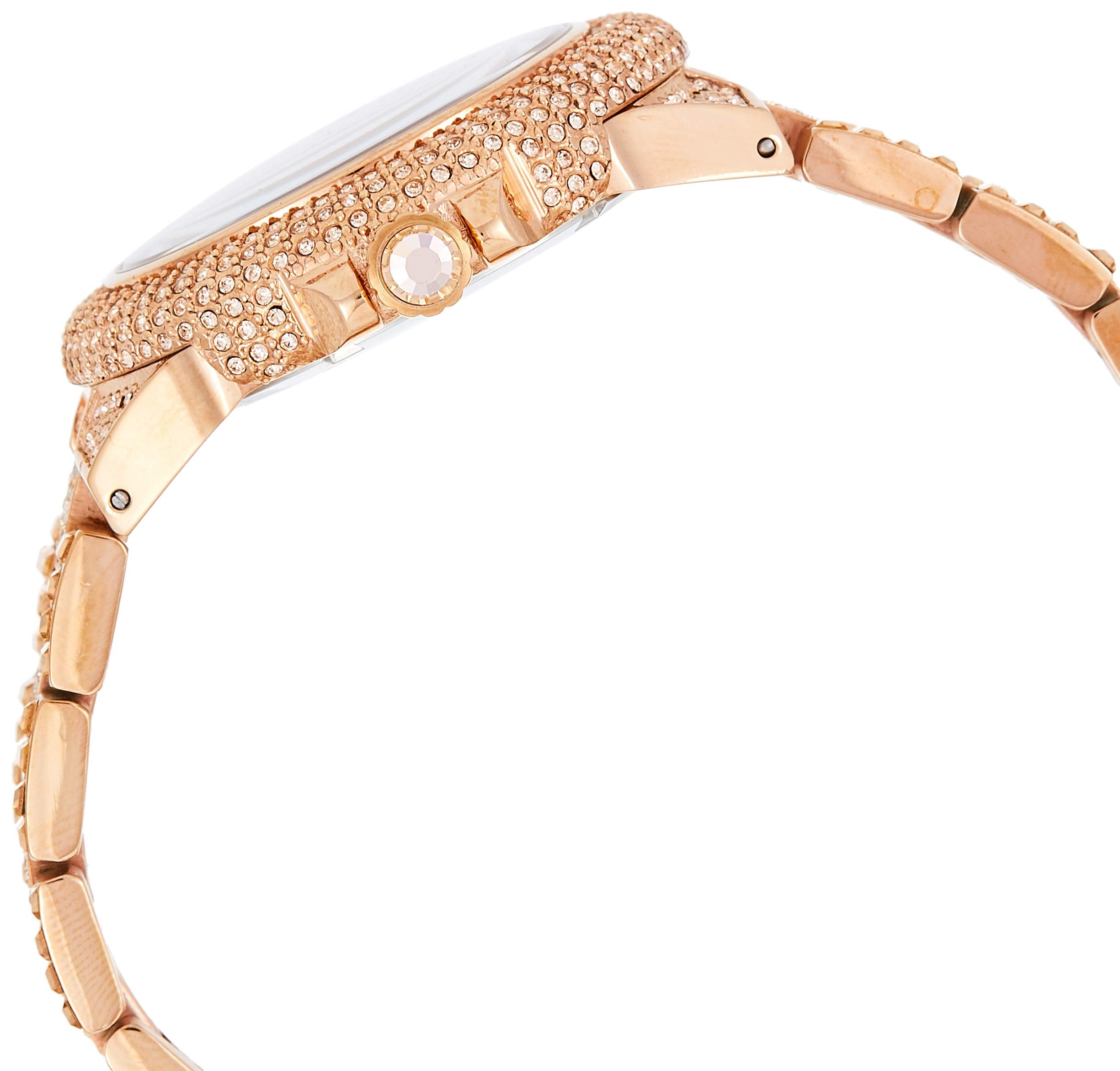 Michael Kors Camille Crystal Rose Gold Dial Rose Gold Steel Strap Watch for Women - MK5862
