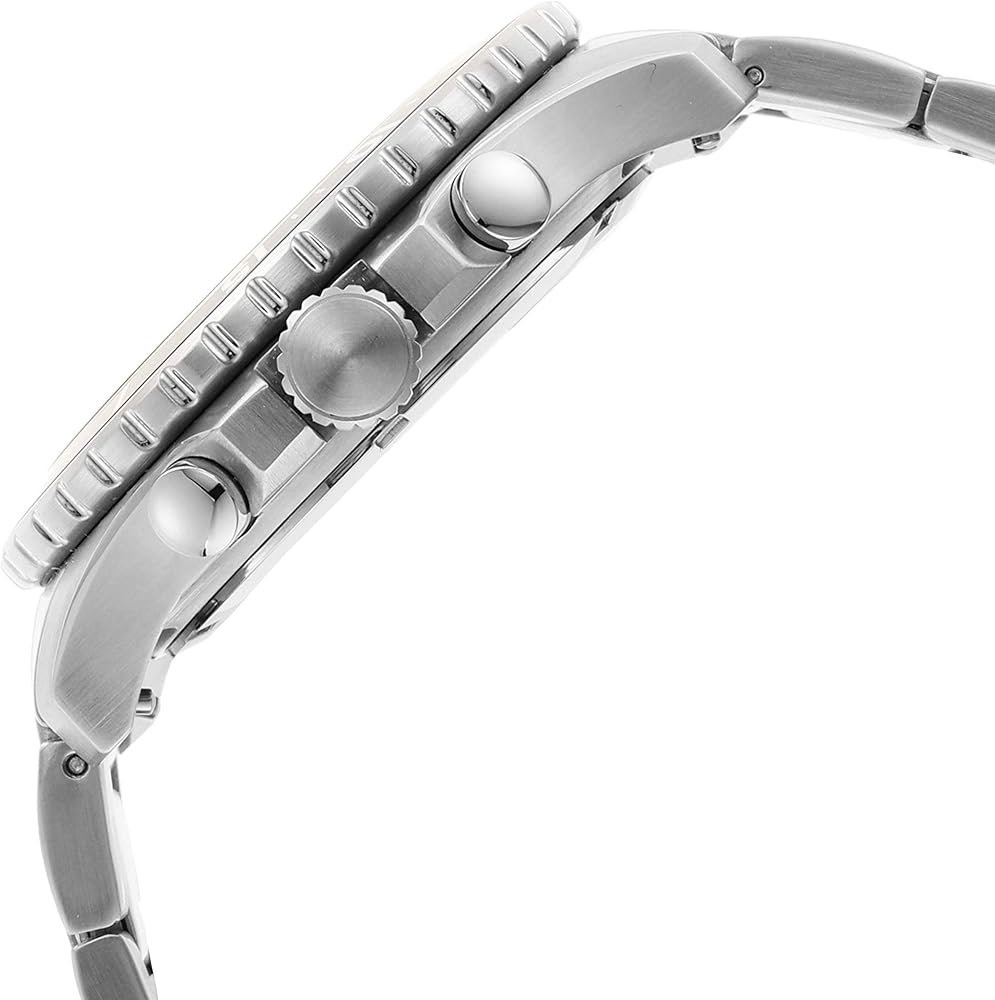 Fossil FB-03 Chronograph Blue Dial Silver Steel Strap Watch for Men - FS5724