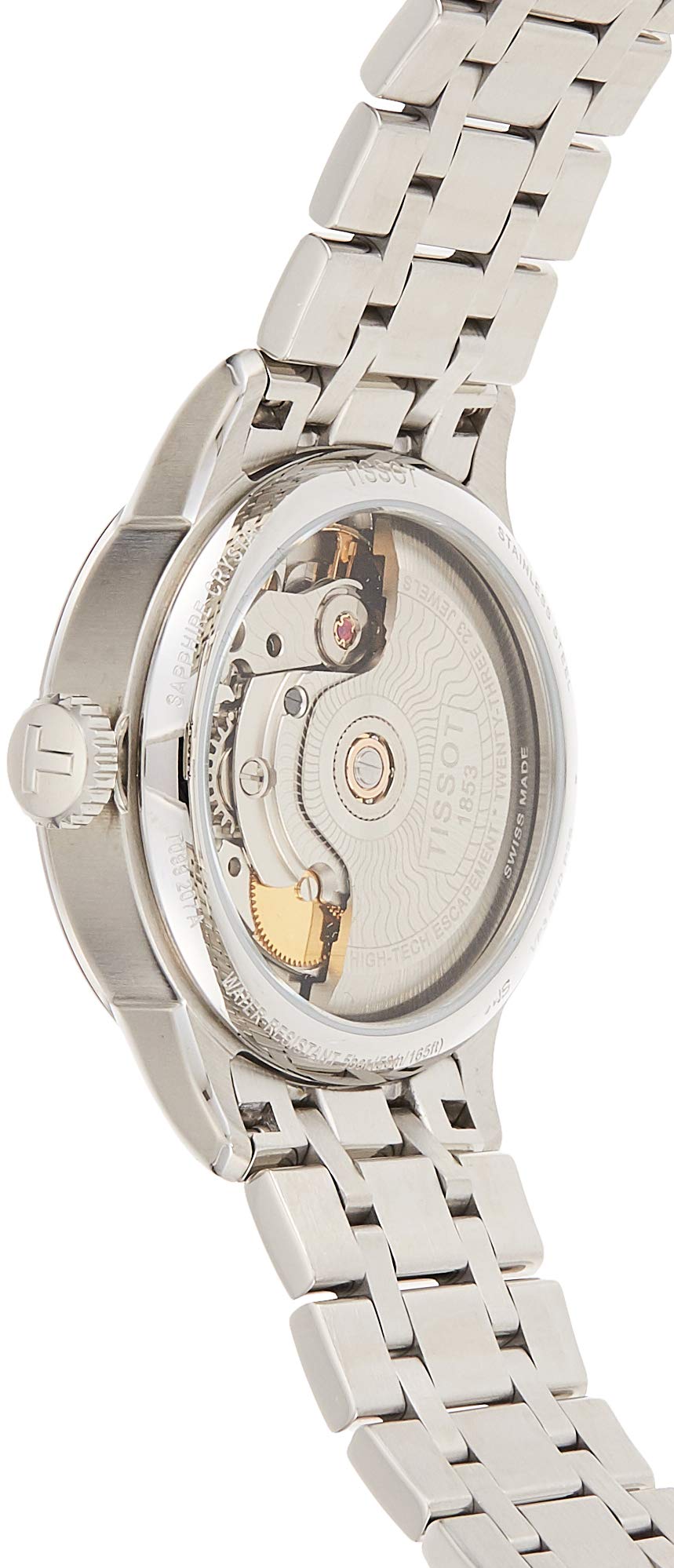 Tissot Chemin Des Tourelles Powermatic 80 Lady White Dial Silver Steel Strap Watch For Women - T099.207.11.037.00