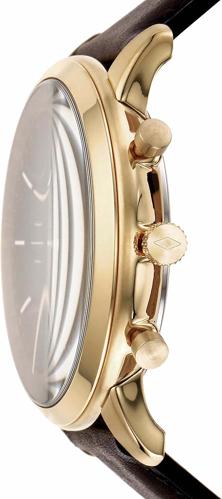 Fossil Neutra Chronograph Brown Dial Brown Leather Strap Watch for Men - FS5763