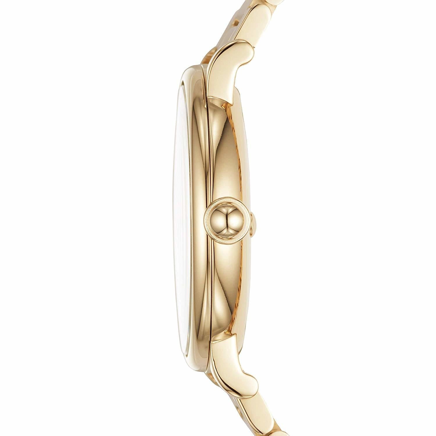 Marc Jacobs Roxy White Dial Gold Steel Strap Watch for Women - MJ3522