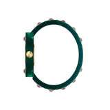 Gucci Vintage Web Pink Mother of Pearl Dial Two Tone Plastic Strap Watch For Women - YA143525