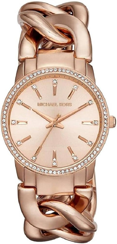 Michael Kors Nini Quartz Crystals Rose Gold Dial Rose Go Watch For Women - MK3236