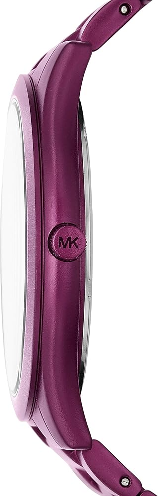 Michael Kors Slim Runway Quartz Purple Dial Purple Steel Strap Watch For Women - MK4507