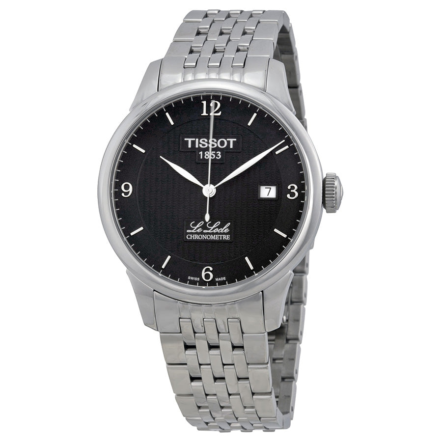 Tissot Le Locle Automatic Black Dial Silver Steel Strap Watch For Men - T006.408.11.057.00