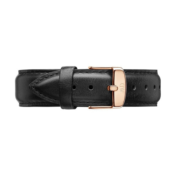 Daniel Wellington Classic Sheffield Black Dial Black Leather Strap Watch For Men - DW00100127