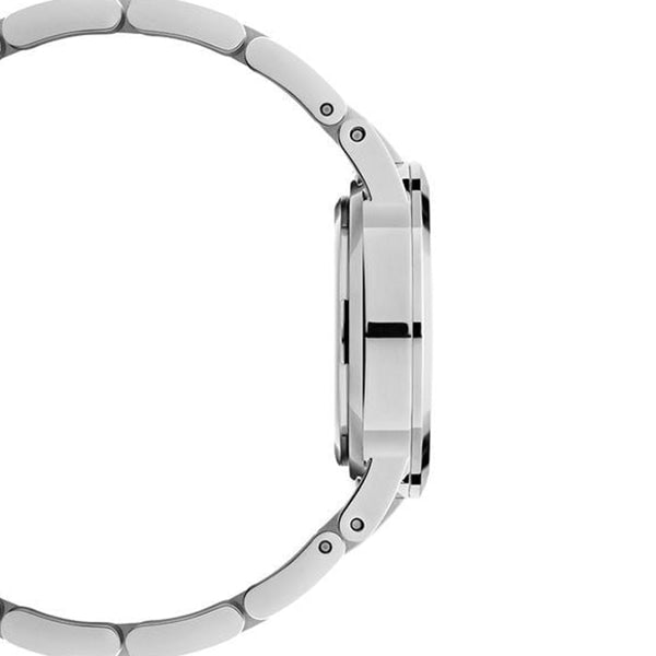 Daniel Wellington Iconic Link White Dial Silver Steel Strap Watch For Women - DW00100207