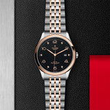 Tudor 1926 Automatic Diamonds Black Dial Two Tone Steel Strap Watch for Men - M91651-0004