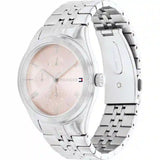 Tommy Hilfiger Monica Multifunction Chronograph Pink Dial Silver Steel Strap Watch For Women - 1782590