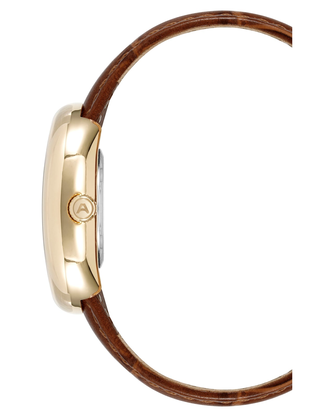 Fossil The Minimalist White Dial Brown Leather Strap Watch for Men - FS5397