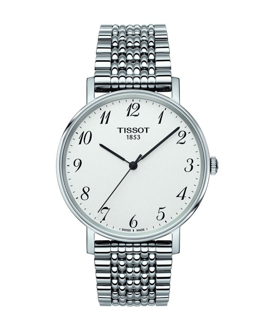 Tissot Everytime Desire Medium Silver Dial Silver Mesh Bracelet Watch For Men - T109.410.11.032.00