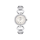 Tissot T Trend Flamingo Mother of Pearl Dial Silver Steel Strap Watch for Women - T094.210.11.116.00